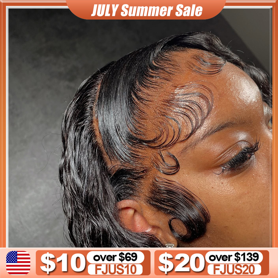 Hd Lace Frontal Wig Human Hair Pre Plucked - Парик с прозрачной HD-основой 13x4, 250%