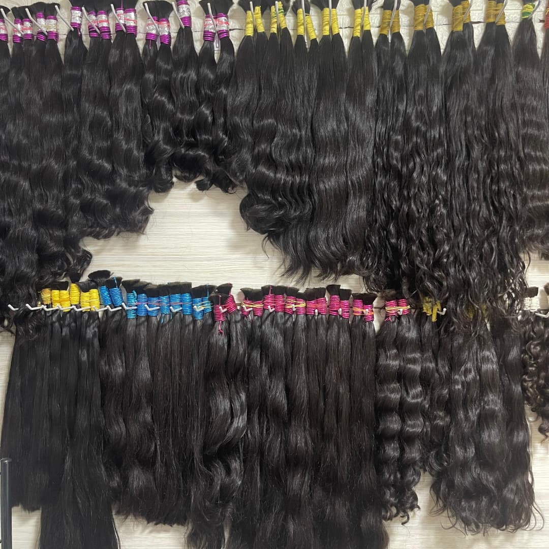 Water Wave Bulk Human Hair For Braiding - Суперкачественные французские волосы для плетения кос,