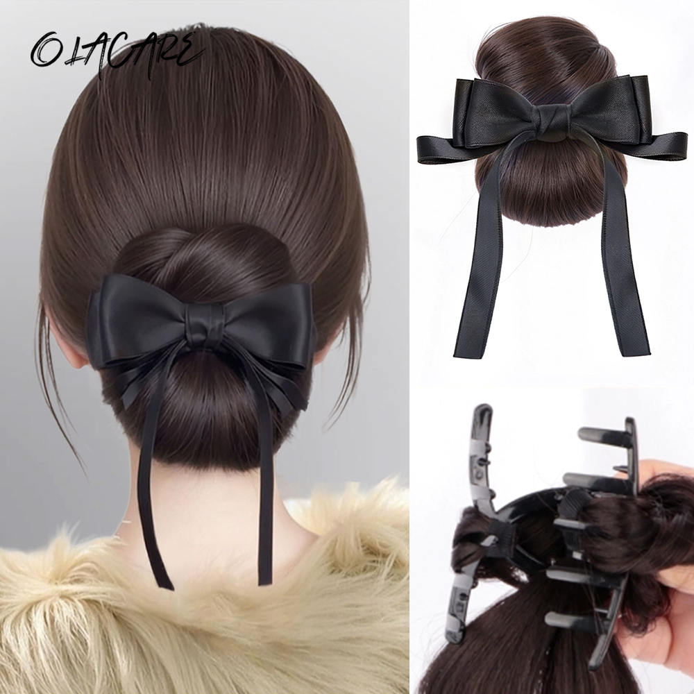 Claw Clip Messy Bun Hair Piece - Синтетический бант, заколка для волос, шиньон,