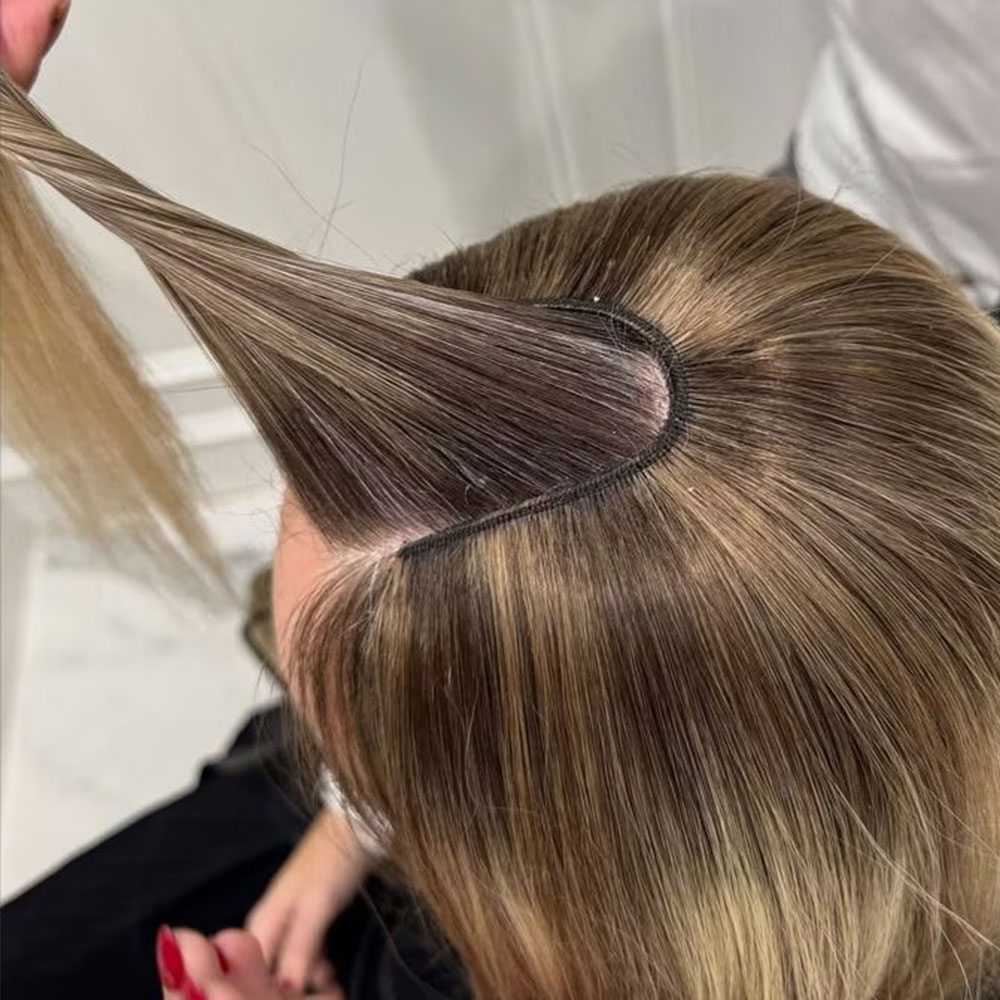 Seamless Clip In Hair Extensions Human Hair - Накладные пряди из натуральных волос V-образной