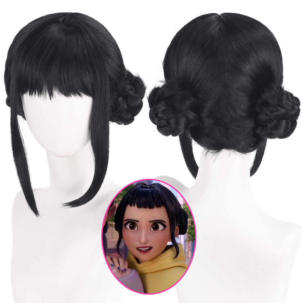 Synthetic Braided Wigs For Black Women - Парик для косплея Zoey, 33 см,