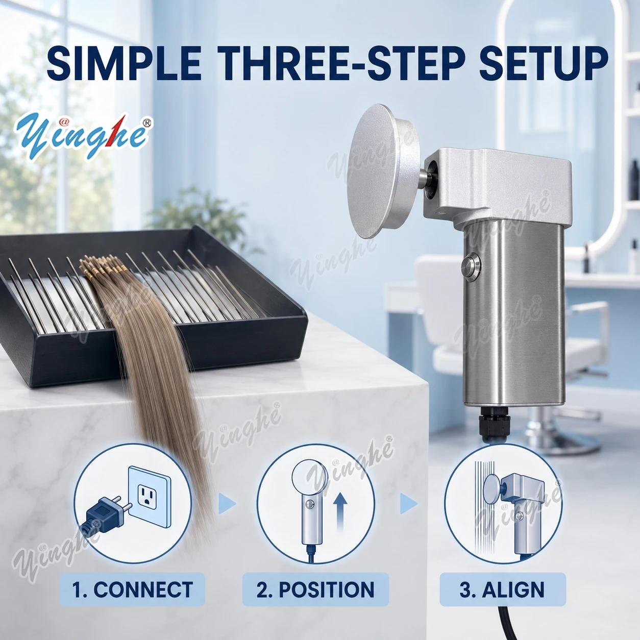Hair Bundles - Усовершенствованный автоматический выпрямитель для волос, органайзер