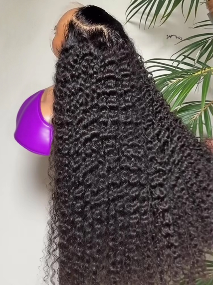 Water Wave Bulk Human Hair For Braiding - Парики с глубокими волнами 13x4 HD