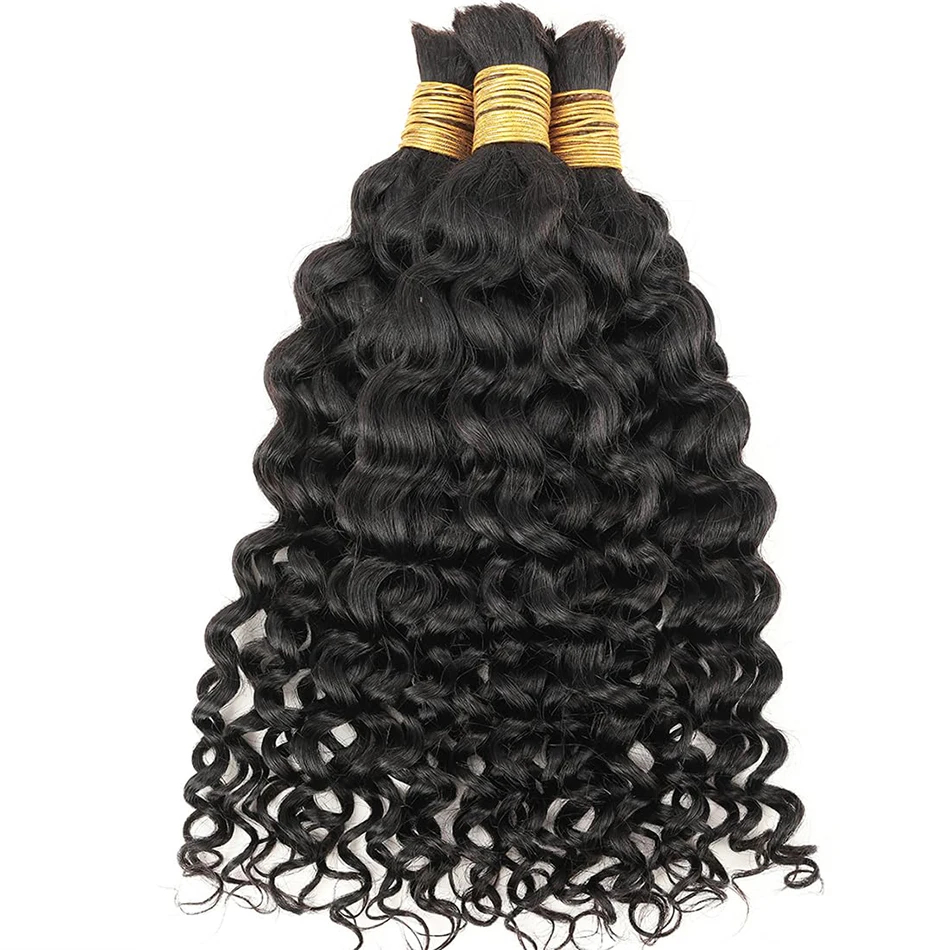 Натуральные волосы для плетени – обзор и цена Water Wave Bulk Human Hair For Braiding
