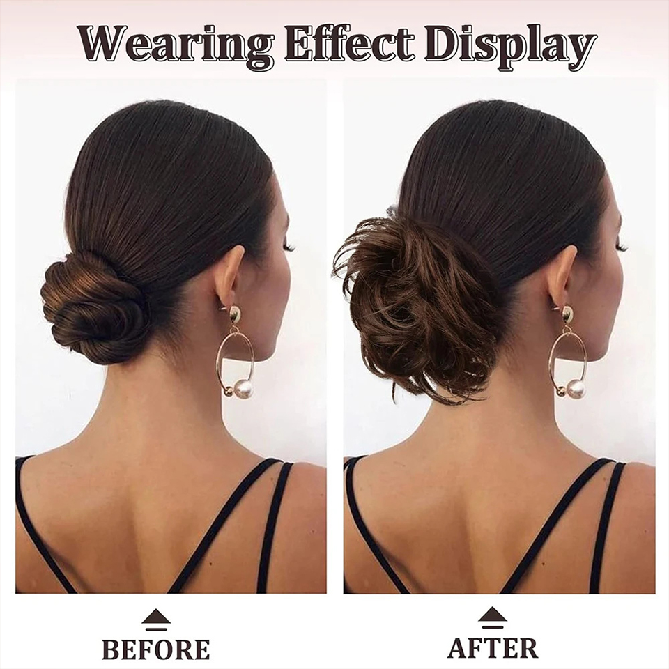 Восточный синтетический шиньон – обзор и цена Claw Clip Messy Bun Hair Piece