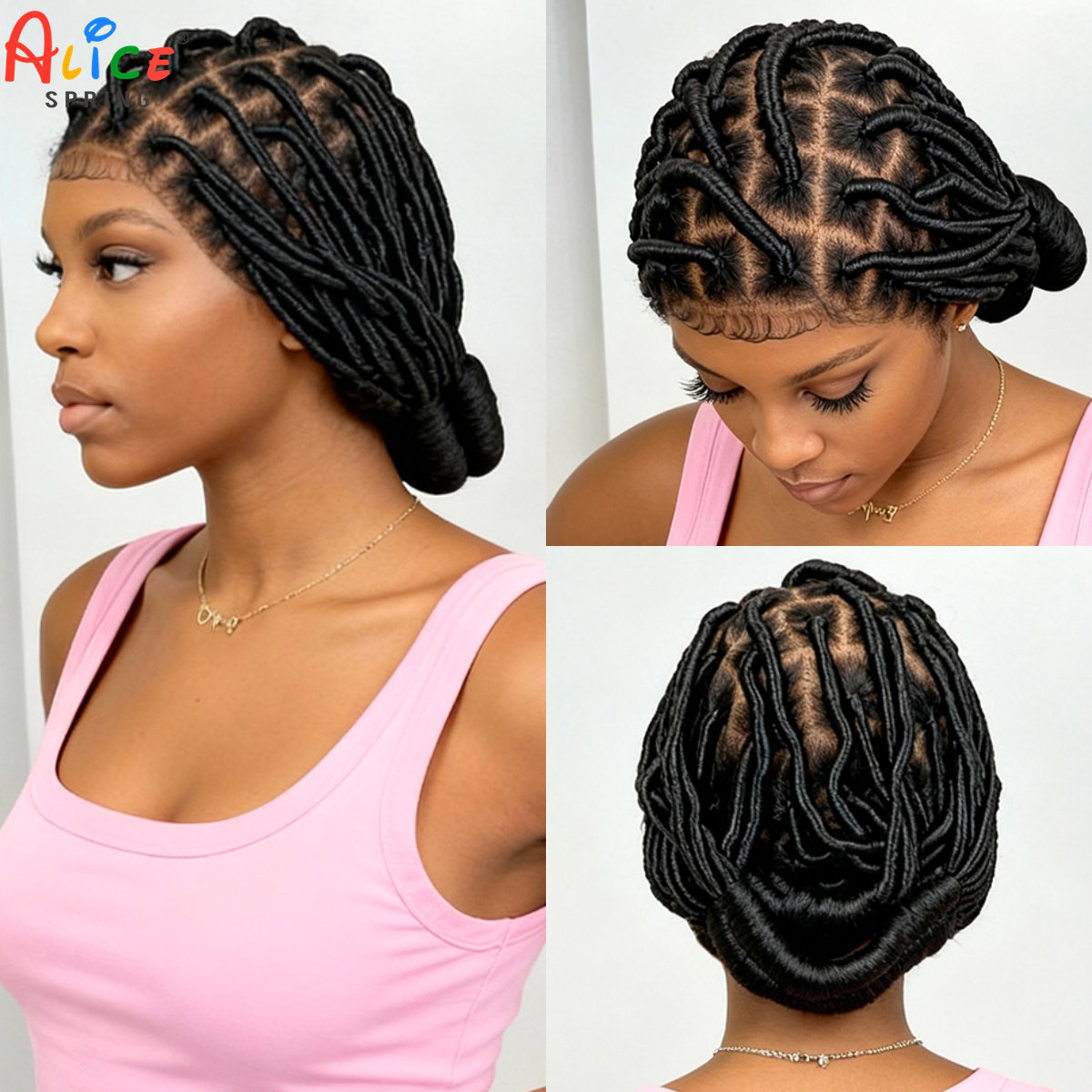Синтетические парики Bantu с к – обзор и цена Synthetic Braided Wigs For Black Women