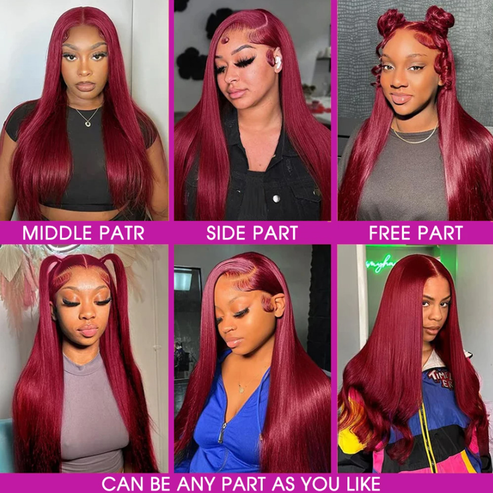 Парик из натуральных волос 99J – обзор и цена Lace Front Wigs