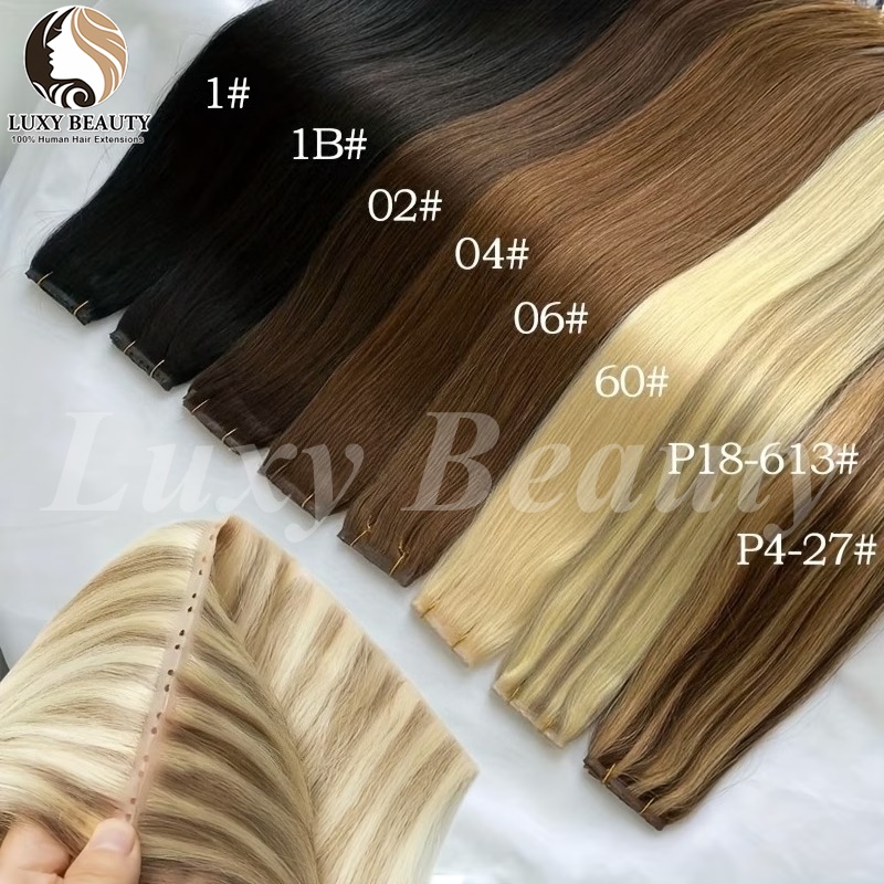 Натуральные прямые невидимые т – обзор и цена Invisible Tape In Extensions Real Hair