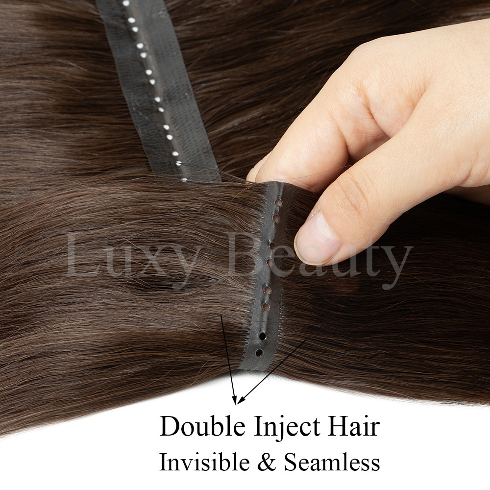 Натуральные прямые невидимые т – обзор и цена Invisible Tape In Extensions Real Hair