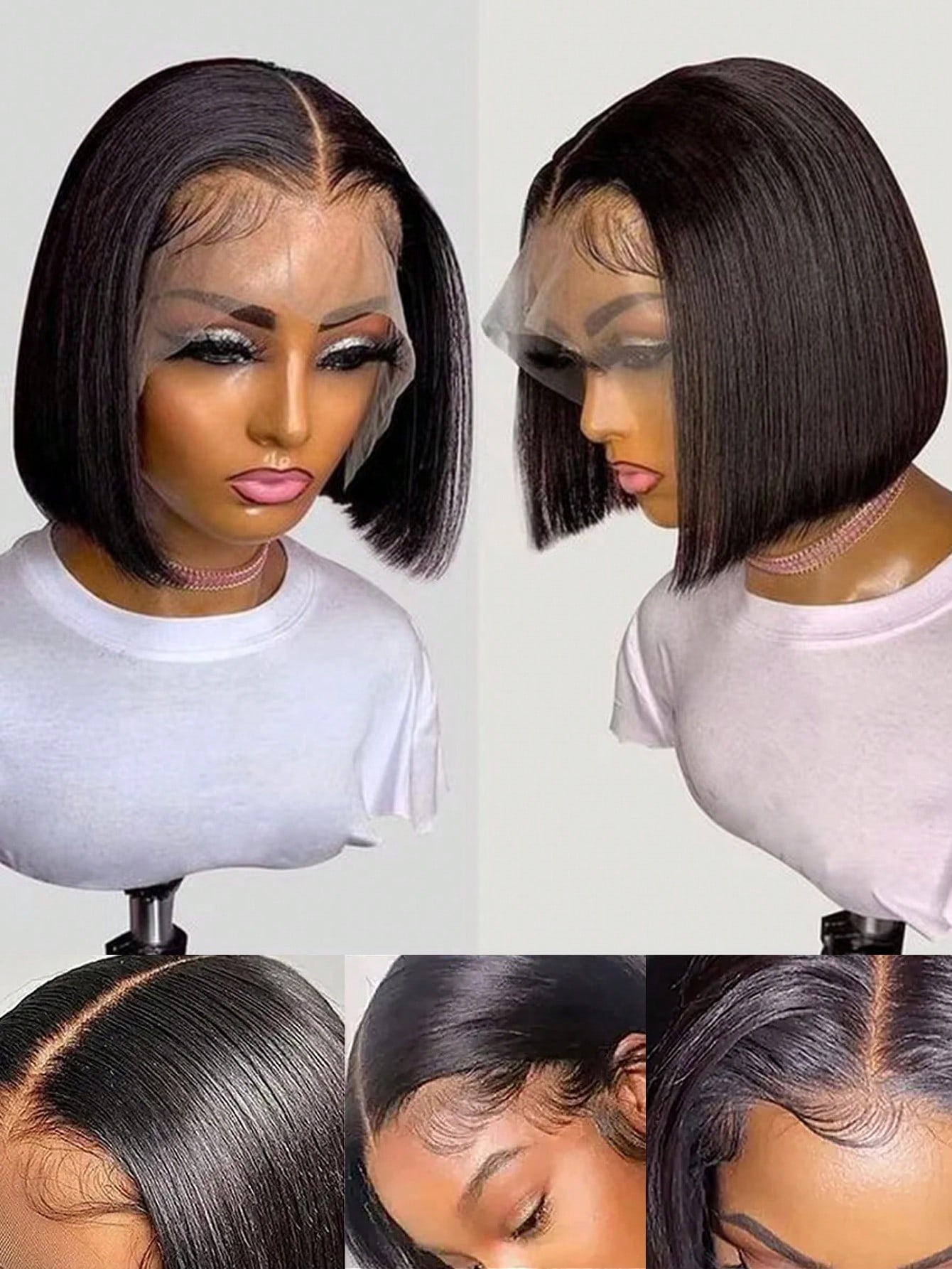Парик Gowik с плотностью 250%, – обзор и цена Pre Parted 13X4 Lace Front Bob Wig