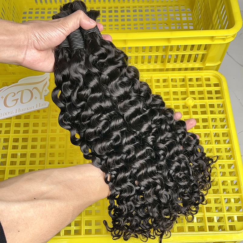 100% натуральные человеческие  – обзор и цена Water Wave Bulk Human Hair For Braiding