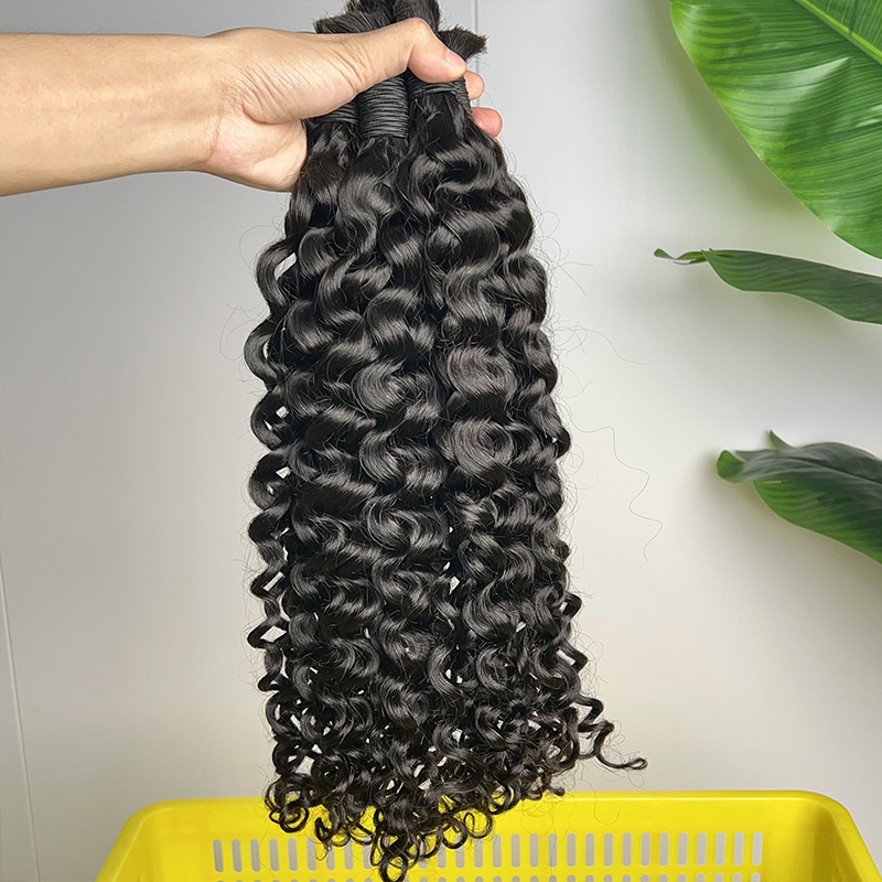 100% натуральные человеческие  – обзор и цена Water Wave Bulk Human Hair For Braiding