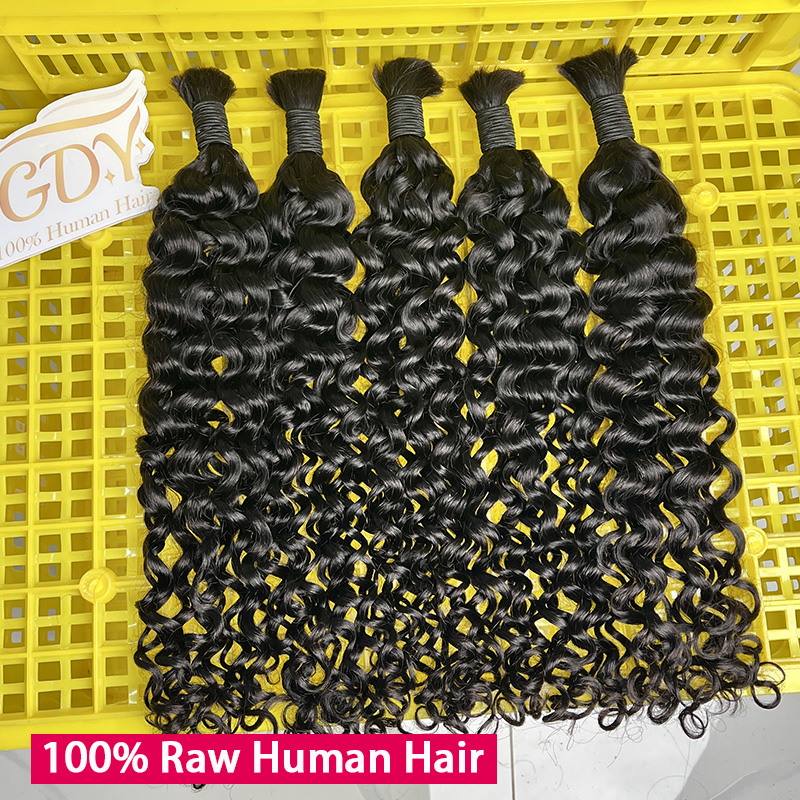 100% натуральные человеческие  – обзор и цена Water Wave Bulk Human Hair For Braiding