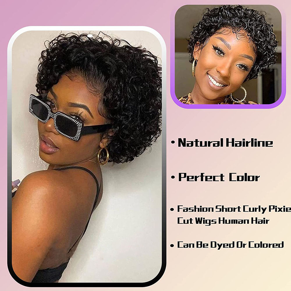 Короткий парик с стрижкой пикс – обзор и цена Short Pixie Cut Wig Human Hair Cheap