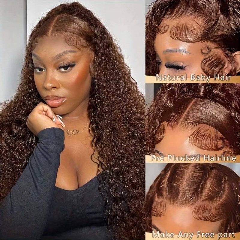 Шоколадно-коричневый парик с п – обзор и цена Lace Front Wigs