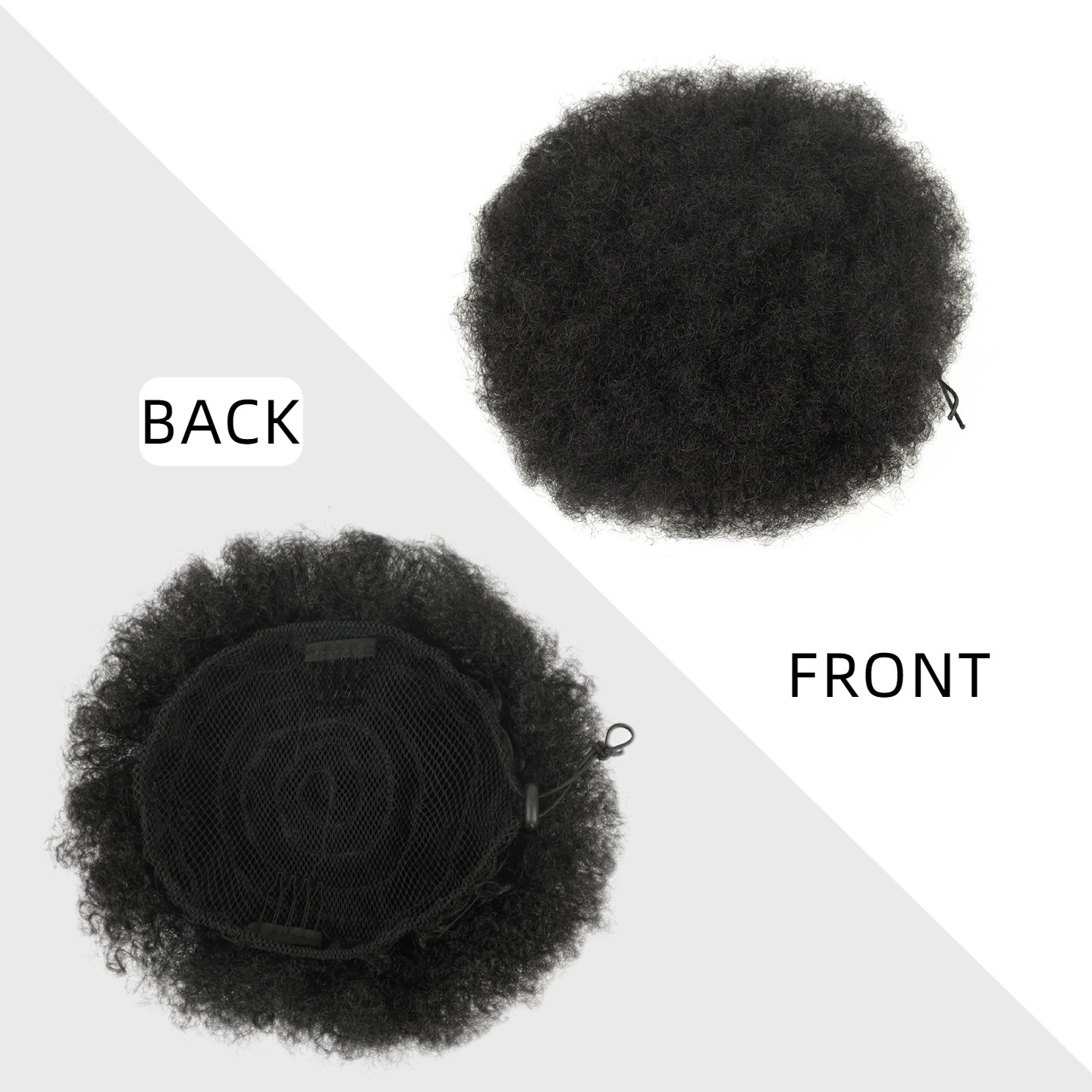 Накладной хвост-шиньон Afro Pu – обзор и цена Drawstring Afro Curly Puff Ponytail