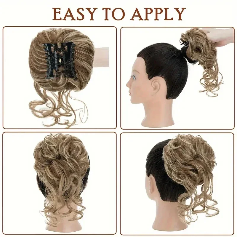 Грязный пучок волос для женщин – обзор и цена Claw Clip Messy Bun Hair Piece