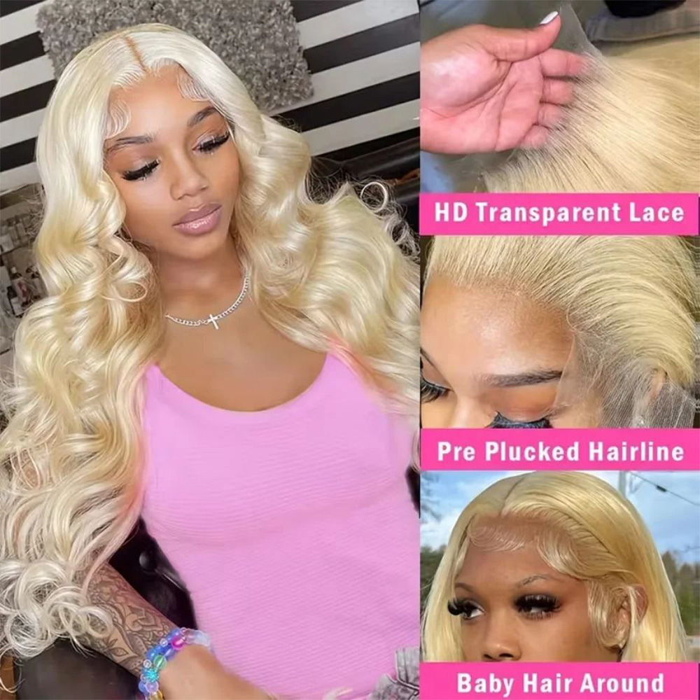 613 13x6 HD прозрачный кружевн – обзор и цена 613 Blonde Body Wave Lace Front Wig