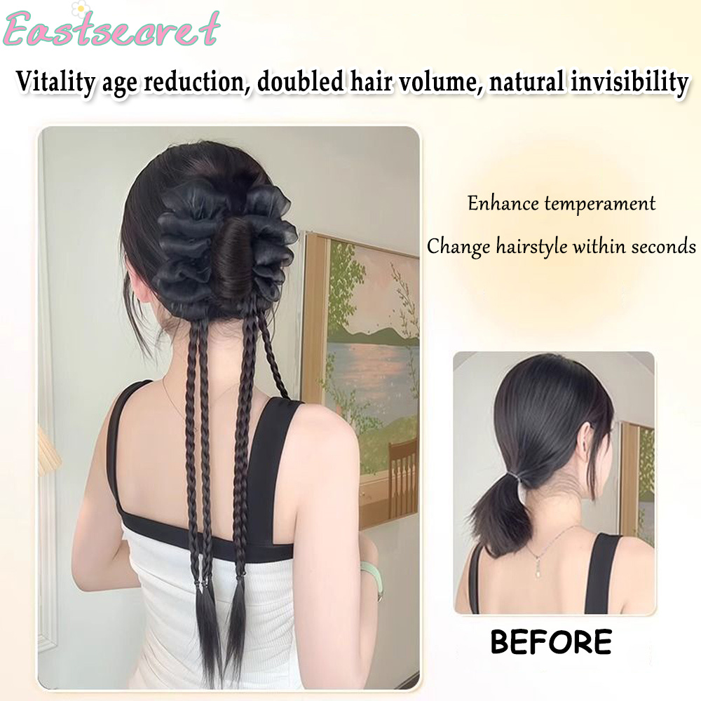 Черный бант, заколка для волос – обзор и цена Claw Clip Messy Bun Hair Piece