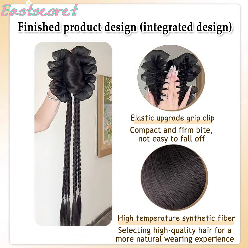 Черный бант, заколка для волос – обзор и цена Claw Clip Messy Bun Hair Piece
