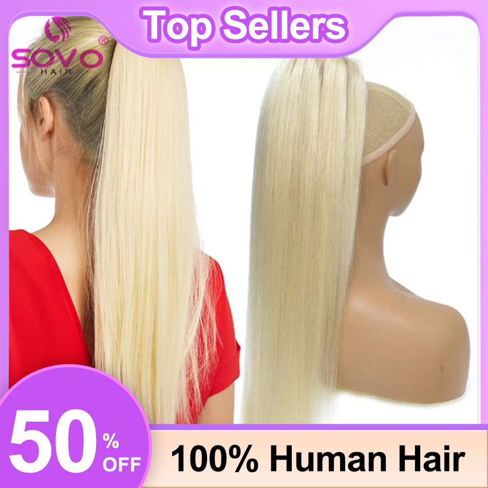 SOVO хвост на шнурке, человече – обзор и цена Seamless Clip In Hair Extensions Human Hair