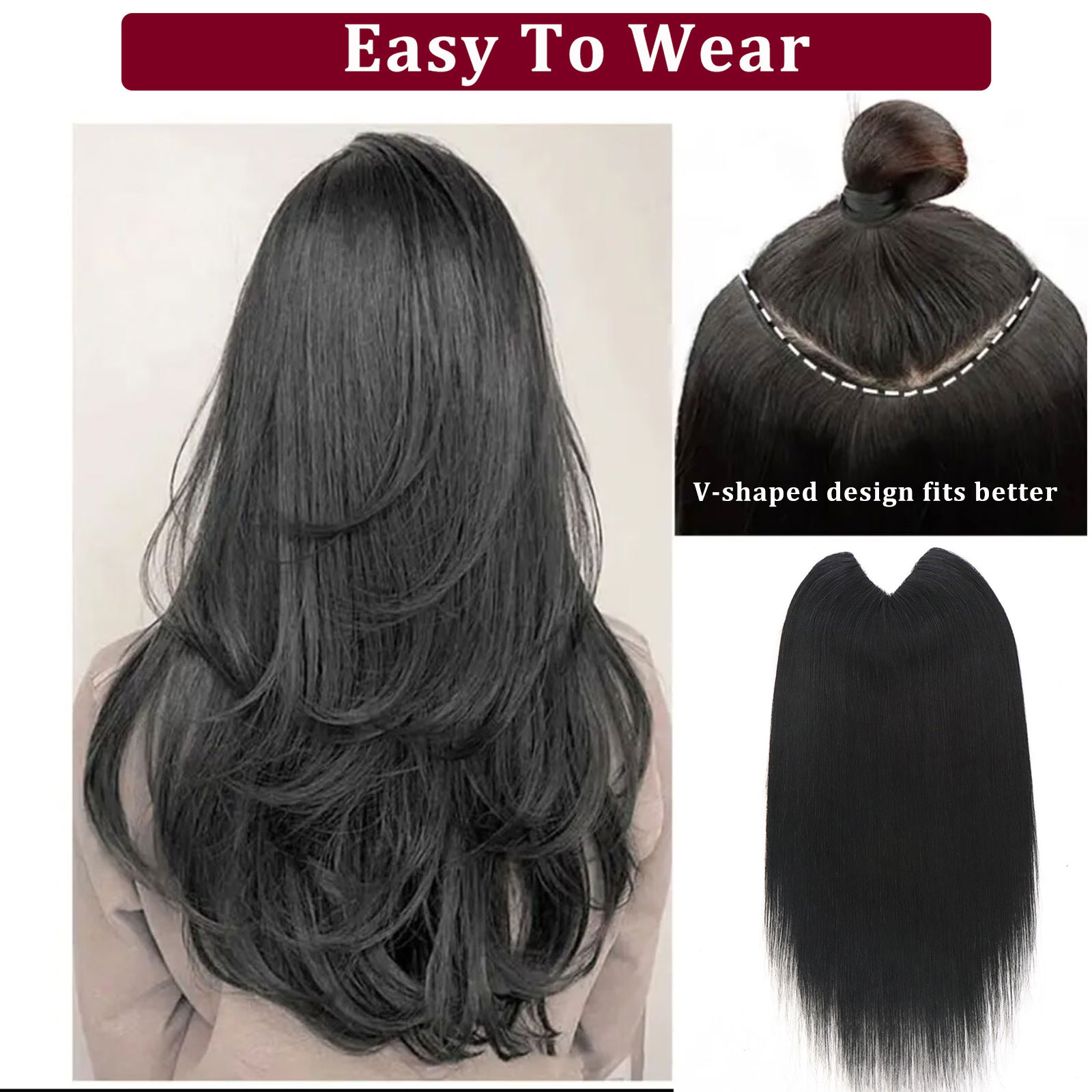 Накладные пряди из натуральных – обзор и цена Seamless Clip In Hair Extensions Human Hair