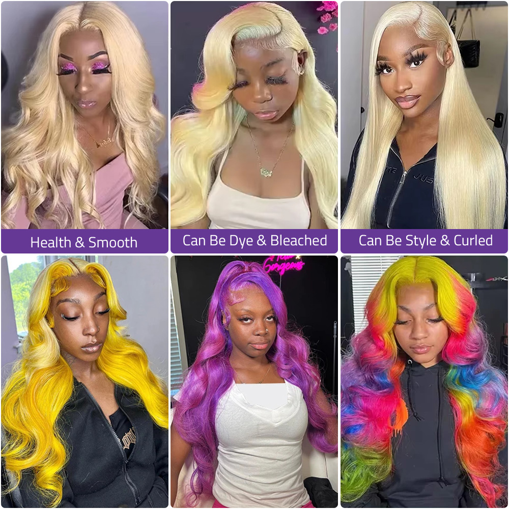 13x4 13x6 HD прозрачный кружев – обзор и цена 613 Blonde Body Wave Lace Front Wig