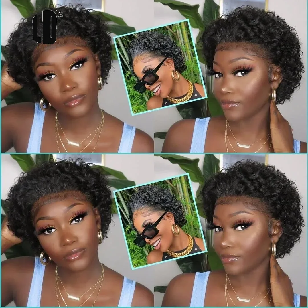 Парик в стиле пикси, цвет 99J, – обзор и цена Short Pixie Cut Wig Human Hair Cheap