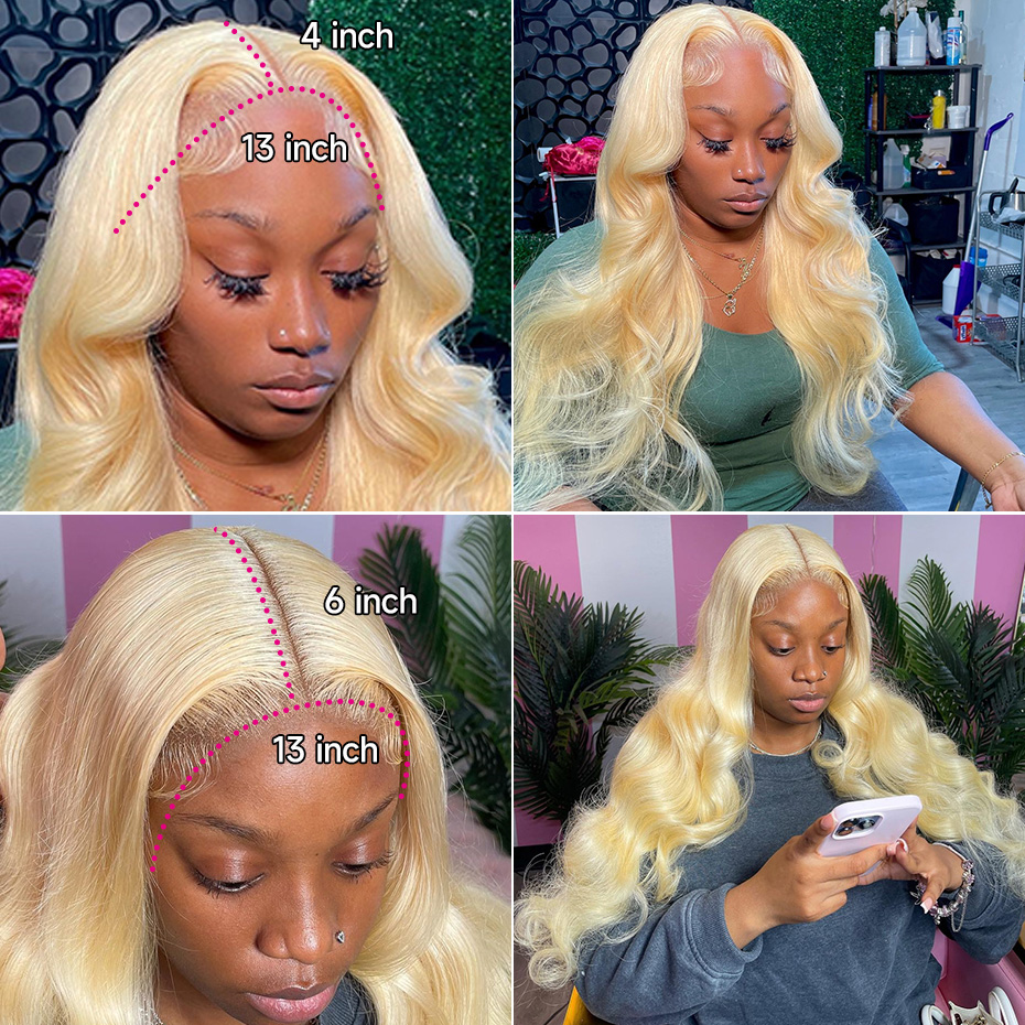 613 Цветные парики из натураль – обзор и цена 613 Blonde Body Wave Lace Front Wig