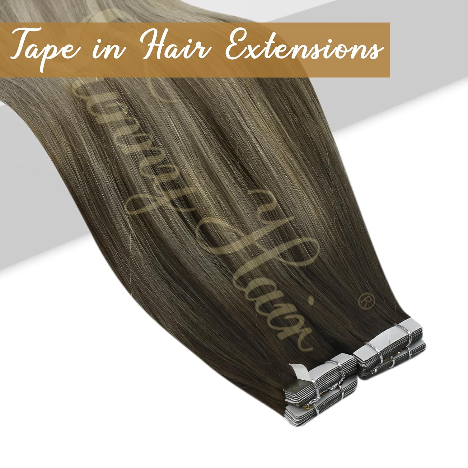 Наращивание волос VeSunny: нат – обзор и цена Invisible Tape In Extensions Real Hair