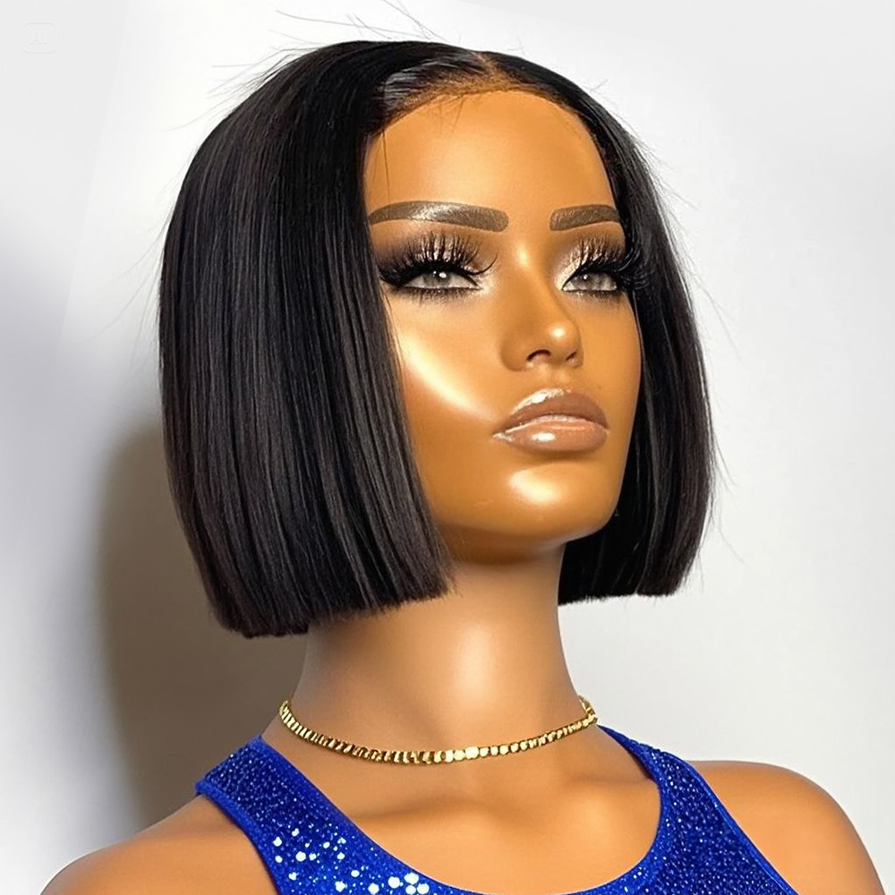 Парик-каре с прямой стрижкой,  – обзор и цена Glueless Wear And Go Human Hair Wig