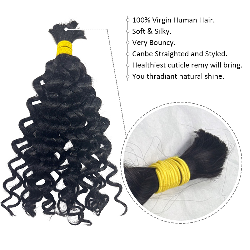 Волосы для плетения «Водная во – обзор и цена Water Wave Bulk Human Hair For Braiding