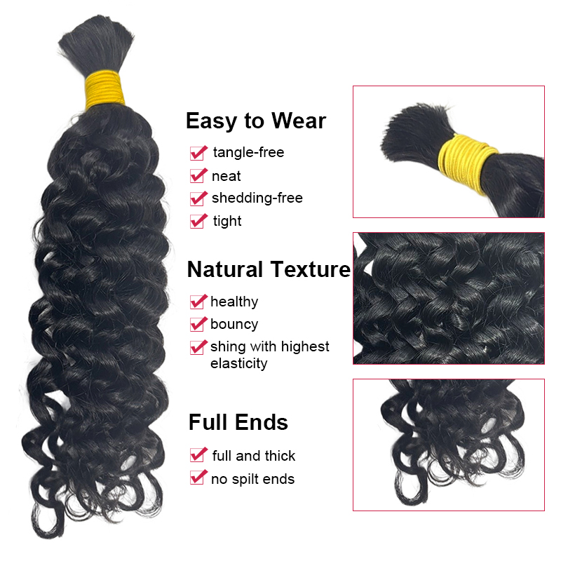 Волосы для плетения «Водная во – обзор и цена Water Wave Bulk Human Hair For Braiding