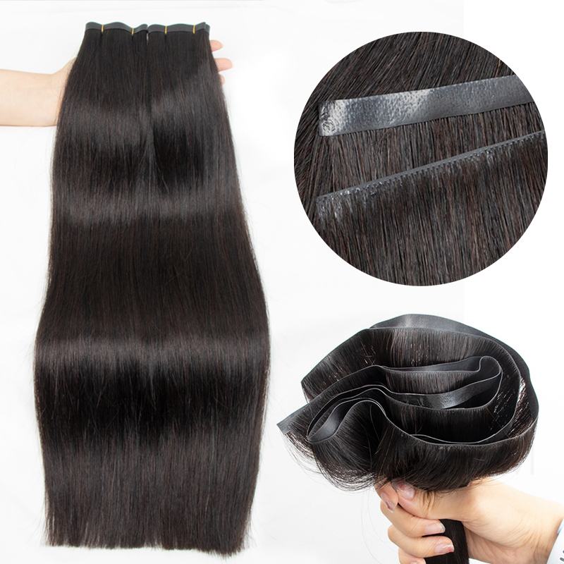 Невидимая длинная лента из иск – обзор и цена Invisible Tape In Extensions Real Hair