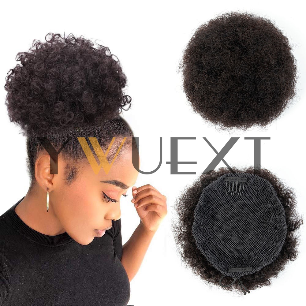 Накладной афро-хвост (4-6 дюйм – обзор и цена Drawstring Afro Curly Puff Ponytail