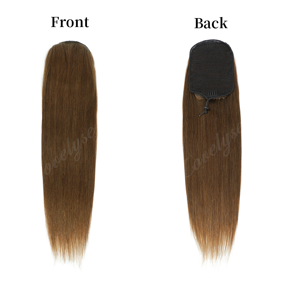 Короткий хвост на шнурке 14-18 – обзор и цена Seamless Clip In Hair Extensions Human Hair