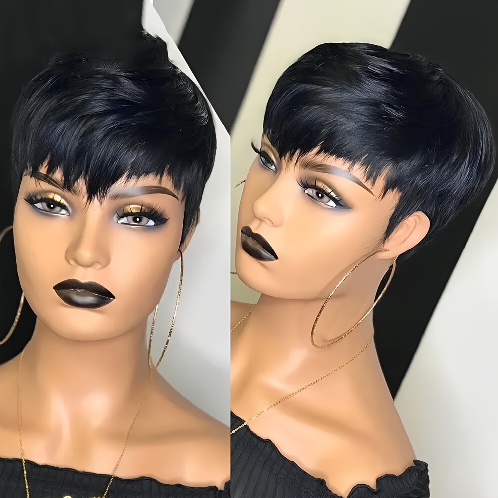 Короткий парик Пикси Человечес – обзор и цена Short Pixie Cut Wig Human Hair Cheap