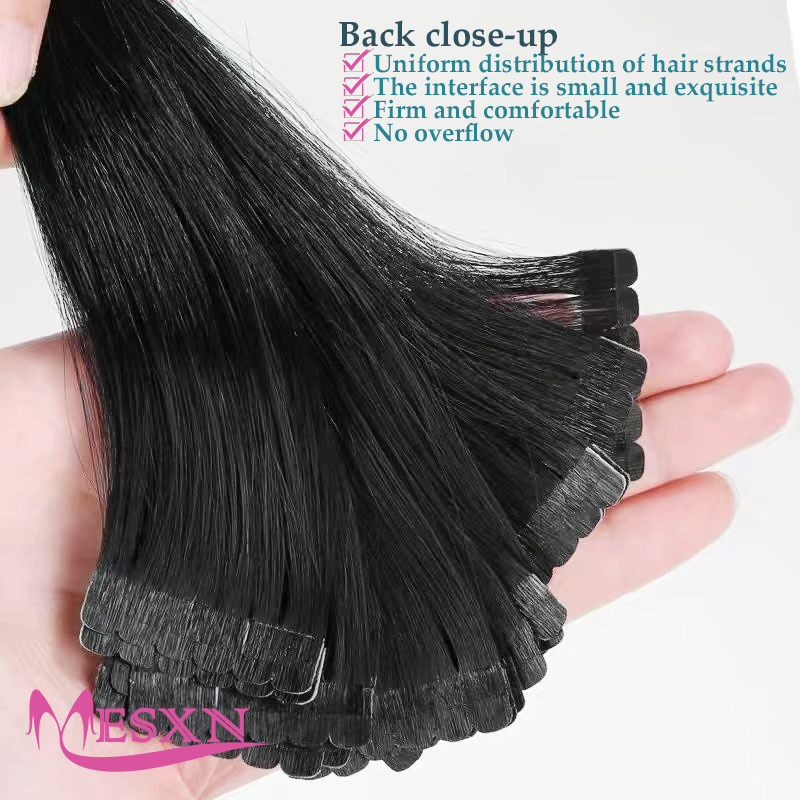 Прямые Мини-ленты для наращива – обзор и цена Invisible Tape In Extensions Real Hair