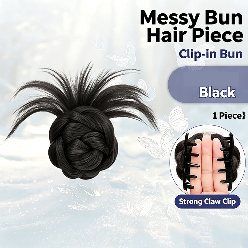 Пушистый, шероховатый, небрежн – обзор и цена Claw Clip Messy Bun Hair Piece
