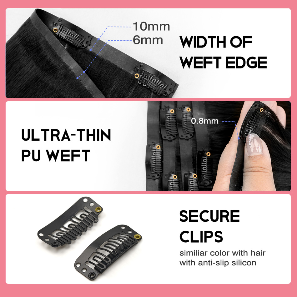 Бесшовные накладные пряди из н – обзор и цена Seamless Clip In Hair Extensions Human Hair