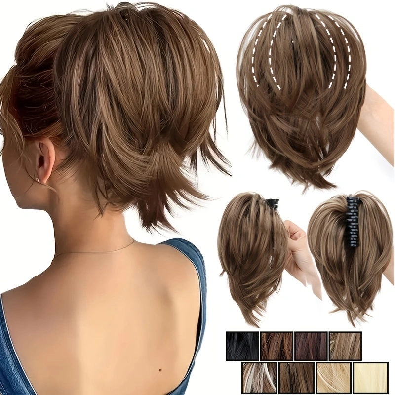 WIGSIN синтетические резинки д – обзор и цена Claw Clip Messy Bun Hair Piece
