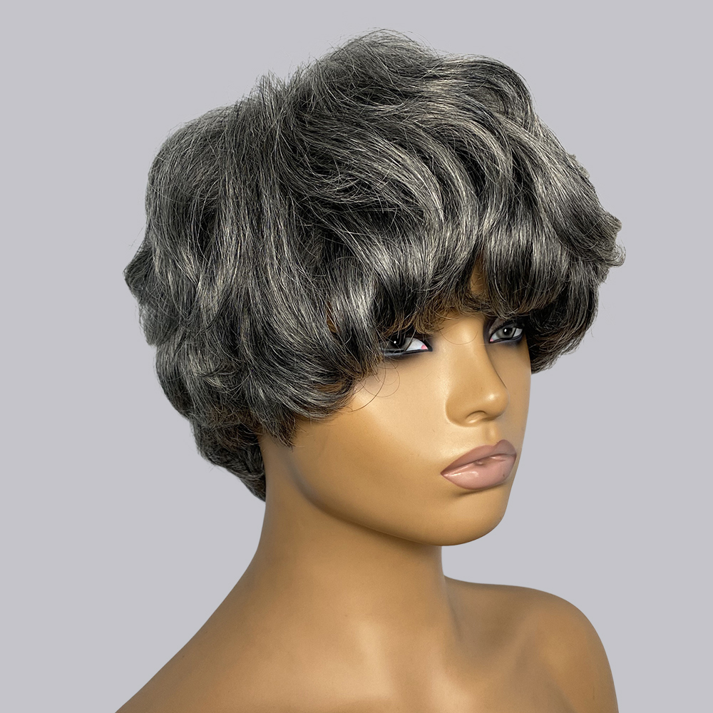 Парики из натуральных волос с  – обзор и цена Short Pixie Cut Wig Human Hair Cheap
