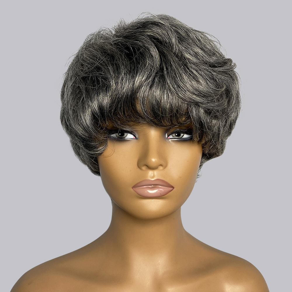 Парики из натуральных волос с  – обзор и цена Short Pixie Cut Wig Human Hair Cheap