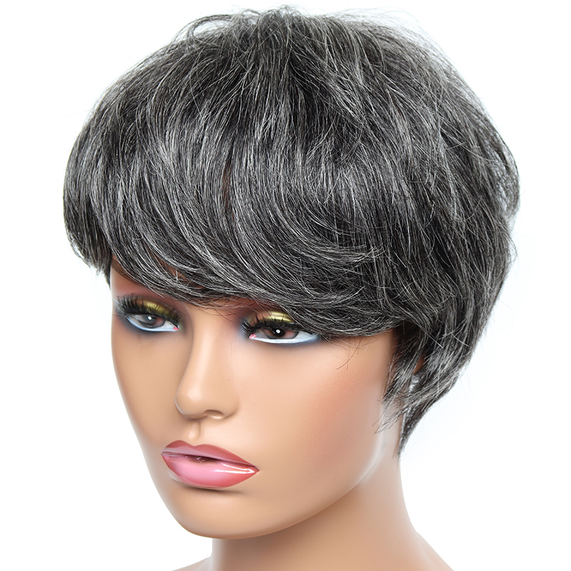 Дешевый короткий парик, прямые – обзор и цена Short Pixie Cut Wig Human Hair Cheap