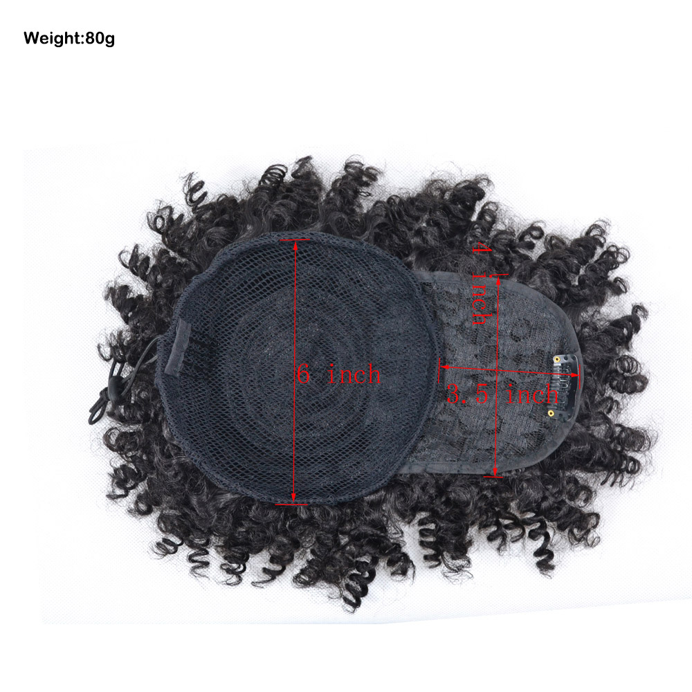 Синтетический мини-пучок для в – обзор и цена Drawstring Afro Curly Puff Ponytail