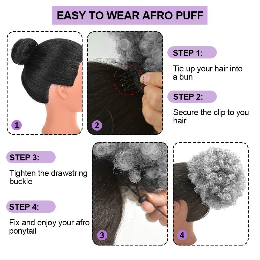 Накладной афро-пучок на шнурке – обзор и цена Drawstring Afro Curly Puff Ponytail