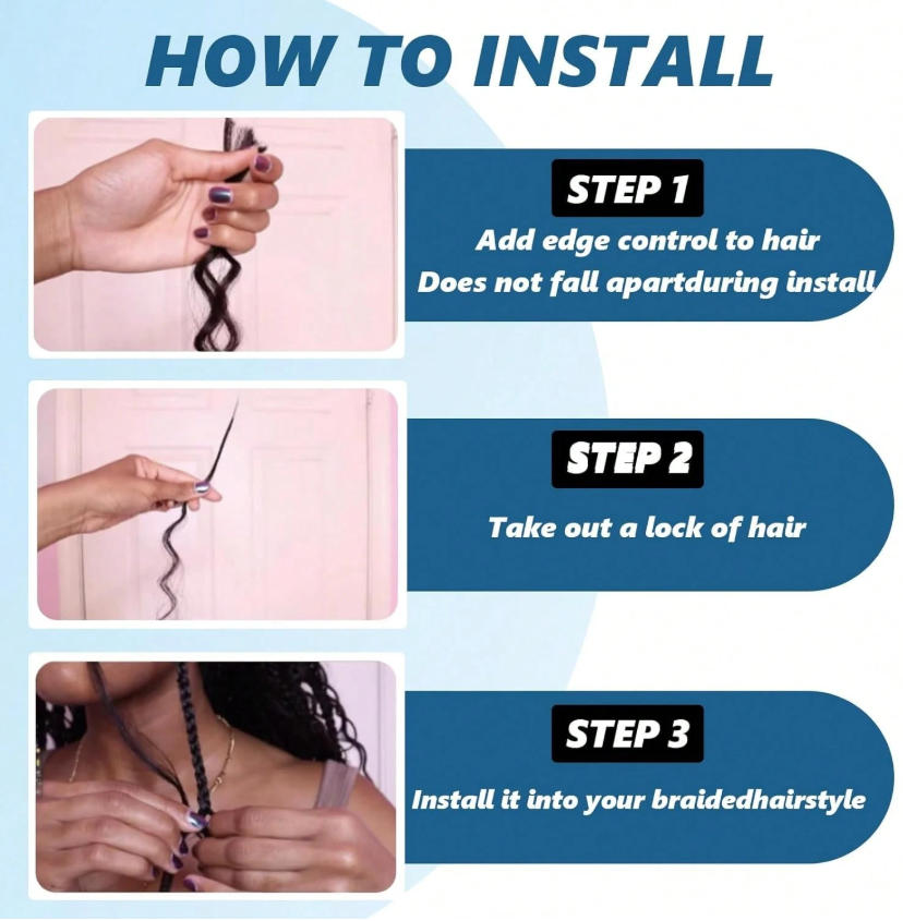 Натуральные волосы для плетени – обзор и цена Water Wave Bulk Human Hair For Braiding