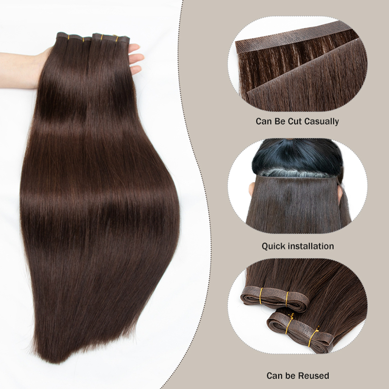 Невидимые длинные накладные пр – обзор и цена Invisible Tape In Extensions Real Hair