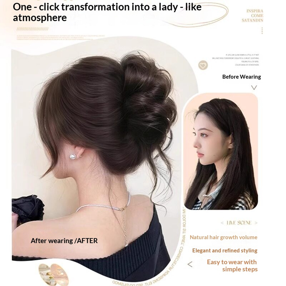 Элегантный накладной пучок-шин – обзор и цена Claw Clip Messy Bun Hair Piece